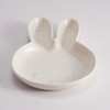 COTONOHA Japanese Ceramic Plate, Cute Rabbit-Shaped Small Dish (5.9 x