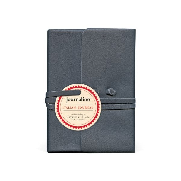 Cavallini Papers Journalino Leather Journal, 3.25 by 4.25-Inch, Indigo