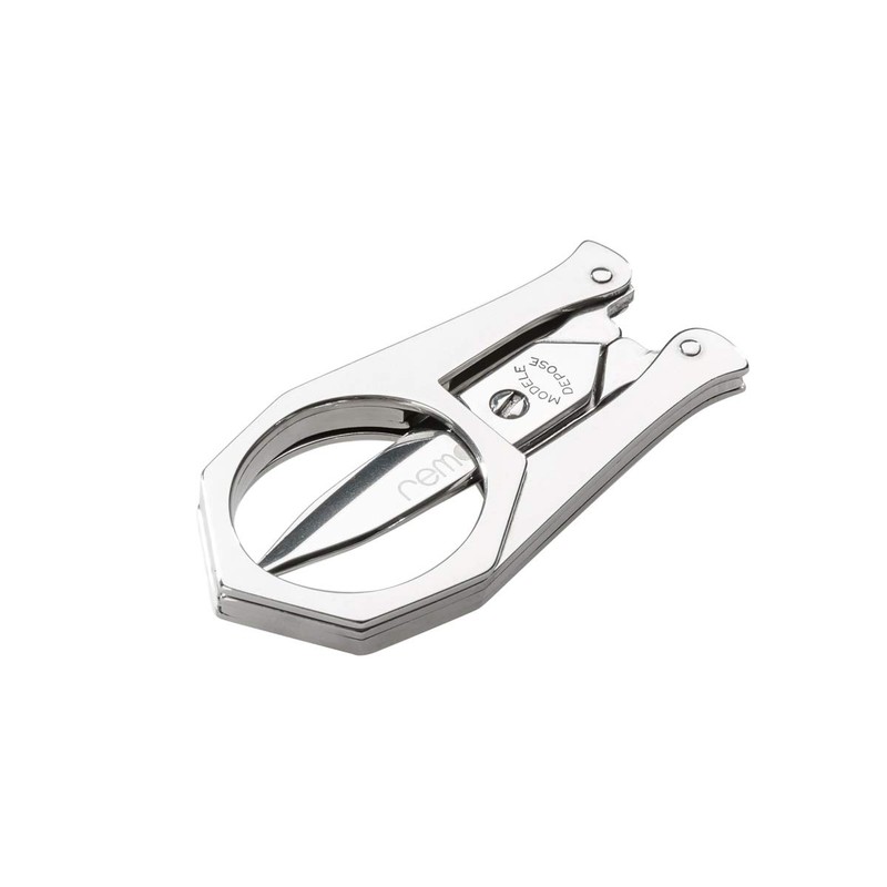 REMOS Klappschere aus rostfreiem Edelstahl mit praktischem Etui aus echtem