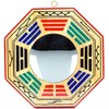 FUNSXBUG 4 Inch Chinese Bagua Mirror Feng Shui Wood Mirror