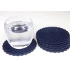 Dark Blue Drinks Coasters Set of 6 by Stone &