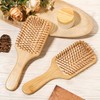 10 cepillos de bambú para el crecimiento del cabello, cepillo