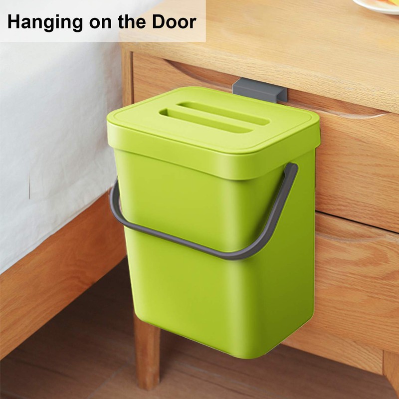 LALASTAR Food Waste Basket Bin for Kitchen, Small Countertop Compost