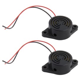 Electronic Buzzer, DC 3 V 12 V 24 V Mini Active Piezo Buzzer 95 dB Electronic Components Summer Sound Alarm Ringer Continuous Tone for Versatile Applications Speed Camera Warner Radar Detector Pack of