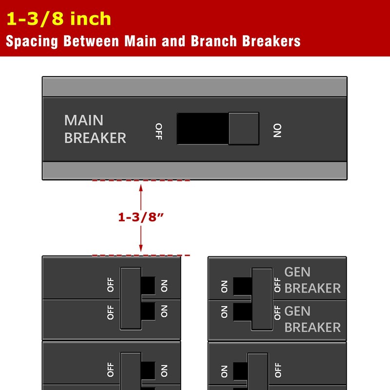 Natupal Generator Interlock Kit Compatible with Square D QO HOM
