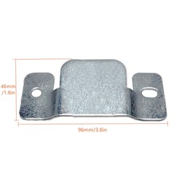 Tiberham Flush Mount Bracket for Sofas, Interlocking Clips, Furniture Connectors, Heavy Duty Connecting Clamp Bracket for Large Pictures, Display, Headboard, Wall Mounting, Hardware (4 Pairs)