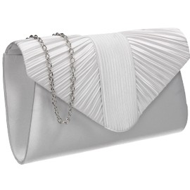 SwankySwans Ladies Sophie Clutch Bag, White, Unit size