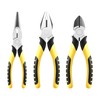 ZeroNine Professional Pliers Tool Set, 6" Linesman, Long Nose &