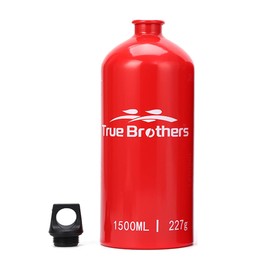 Sunydog 1.5L Aluminum Oil Fuel Bottle Alcohol LPG Oil Container for Camping Hiking Backpacking
