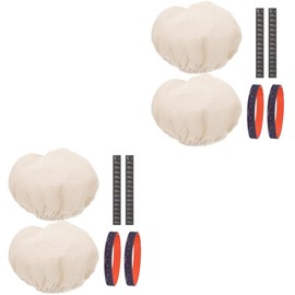 LABRIMP 2 Sets -one Sourdough Starter Jar Kit Accessories Replacement Jar Covers Date Bands Thermometer Gauge