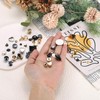 sourcing map 8 Pcs Brass Chicago Screws 8mm Height Flat