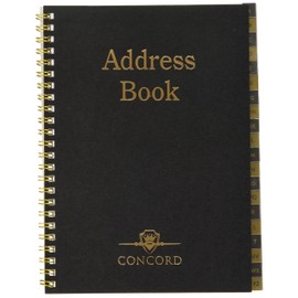 Concord CD10 Address Book Wirebound Board Cover A5 Ref 87110