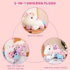 SQEQE Cute Unicorn Stuffed Animals with 4 Babies in Her