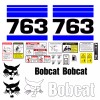 Aftermarket Bobcat 763 Skid Steer Set Vinyl Decal Sticker - 25 PC SET