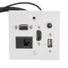 Multimedia Socket Aluminum Alloy USB HD VGA 3.5MM Sound RJ45