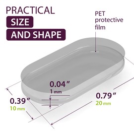 GreenFix Large Sticky Dots 200PCs - Clear Glue Gel Dots Removable - Self Adhesive Dots Double Sided - Sticky Tack for Collectibles, ​​Figurines Home Decor, Arts and Crafts