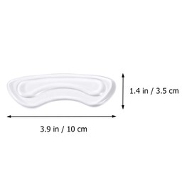 Silicone Heel Protector 10pcs Back Heel Pads Heel Cushion Grip Liners Invisible Pads Self Adhesive Heel Cushion Inserts for Lady Women Transparent Heel Protectors