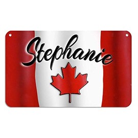 Canadian Flag Bicycle License Plate Personalize Gifts