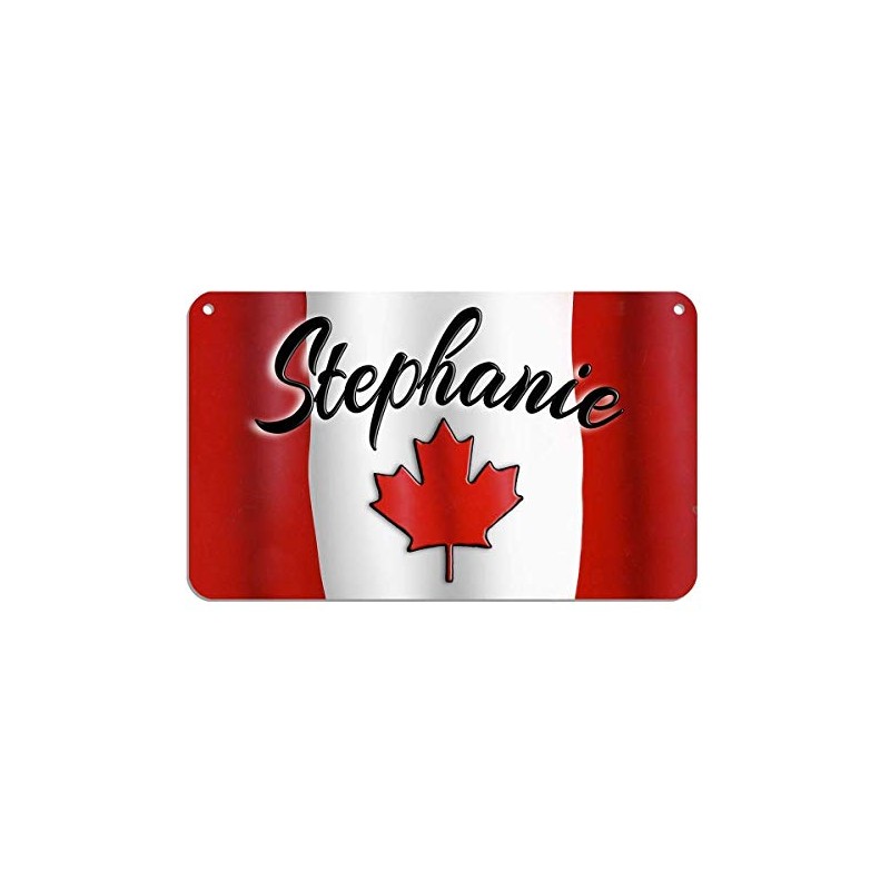 Canadian Flag Bicycle License Plate Personalize Gifts