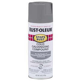 RUST-OLEUM COld Galvanizing Compound, Grays Flat Silver , 16oz. - 7785-830