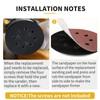 3 Pack 5 Inch 8 Hole Orbital Sander Replacement Pad
