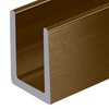 CRL Brushed Bronze Frameless Shower Door Aluminum Deep U-Channel for
