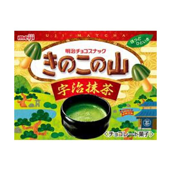 Meiji Mushroom Mountain Uji Matcha, 2.2 oz (64 g) x