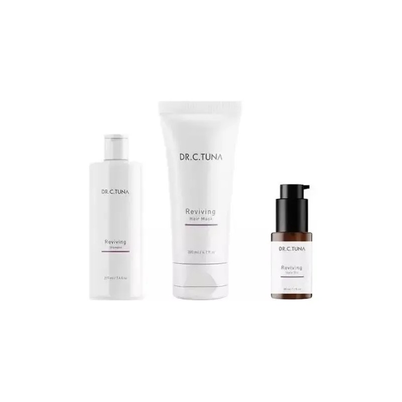 Set Reviving Farmasi Shampoo, Mascarilla Y Aceite De Ajo