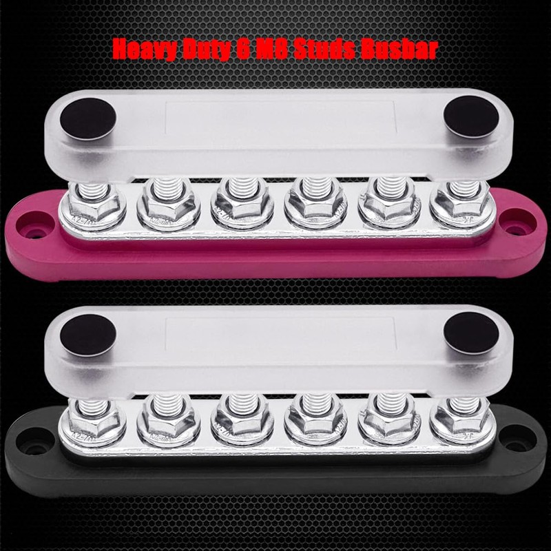 6 x M8 (5/16") Studs Power Distribution Block Bus Bar