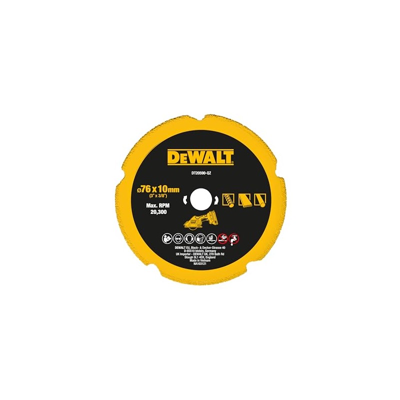 DEWALT 76MM MULTI MAT DIA BLADE (FITS DCS438)