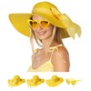 Funcredible Summer Hat for Women - Yellow Wide Brim Hat