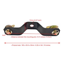 4 Pack Moving Head Light Bridge Connector Truss Clamp Bracket, Quick Lock Connector Bracket, 5.31 inches/13.5cm Connector Spacing, Aperture Diameter 12mm