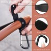 Custelen 2-Pack Universal Stroller Hooks | Adjustable Carabiner Clips for