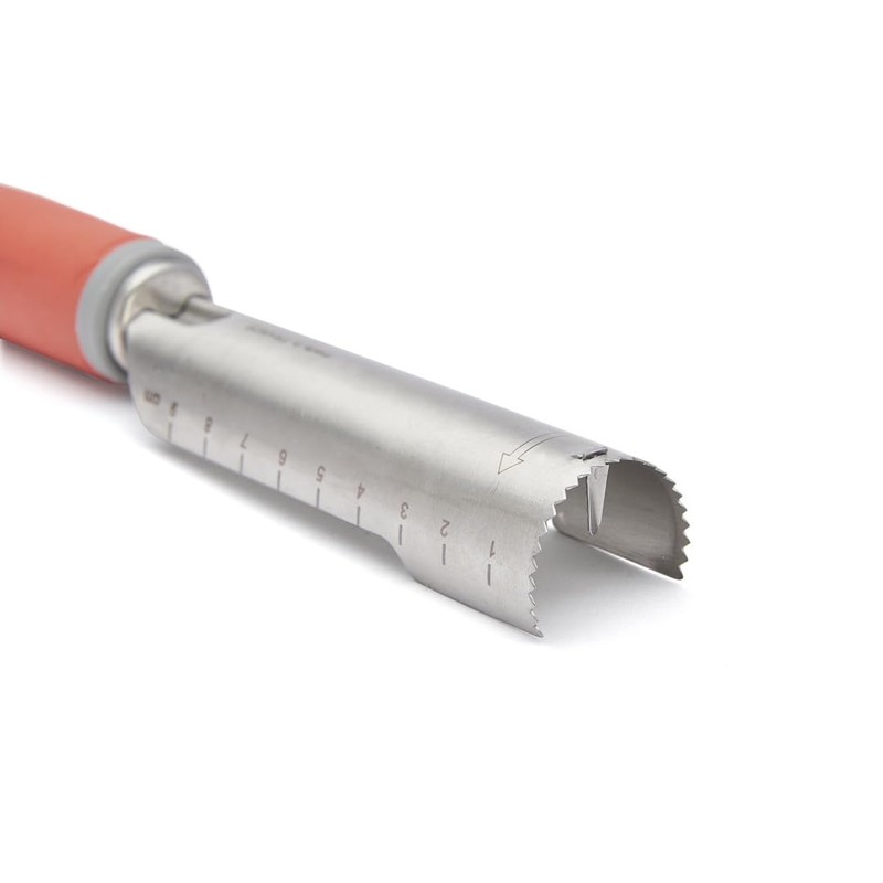 De Buyer Universal Corer with Red Handle, Silver