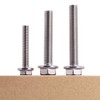 M10-1.5 x 90mm (6 pcs) Flanged Hex Bolts, 304 Stainless