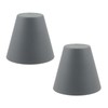 MY MIRONEY 2PCS Grey Barrel Metal Lampshade Hardware E27 Industrial