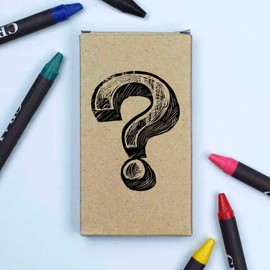 Azeeda 'Sketchy Question Mark ' Coloured Crayon Set (CY00027904)