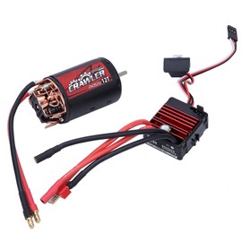 5-Slot 550 Brushed Motor 80A ESC Combo Set RC Car Accessories for 1/10 RC Crawler Car(12t80A )