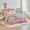 Flower Comforter Set Twin Size 68 * 86in - White