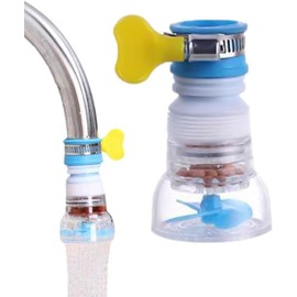 Aireador telescópico de llave giratorio de 360 grados, rociador telescópico antisalpicaduras de agua, boquilla de llave con adaptador de punta de filtro para piezas de llave de cocina y baño
