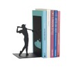 balvi Bookend Backswing Colour Black Bookend for Your Books in