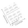 LEES A.M. 1 PC Lash Mapping Chart Eyelash Extension Beginner