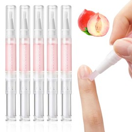 WSNPTUL Nail Growth Oil, Nail Growth Oil Nail Growth Oil Pen, Upgraded Cuticle Oil for Nails Strengthener for Moisture Strengthen Brighten Nails Care (Peach)