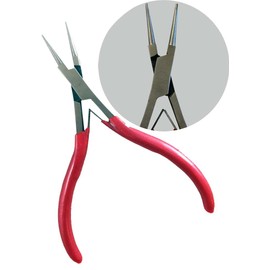 JEWEL TOOL 5.5" (14 cm) Stainless Steel Circular Nose Plier | Ideal for Jewelry Repair and Design | Double Spring Action