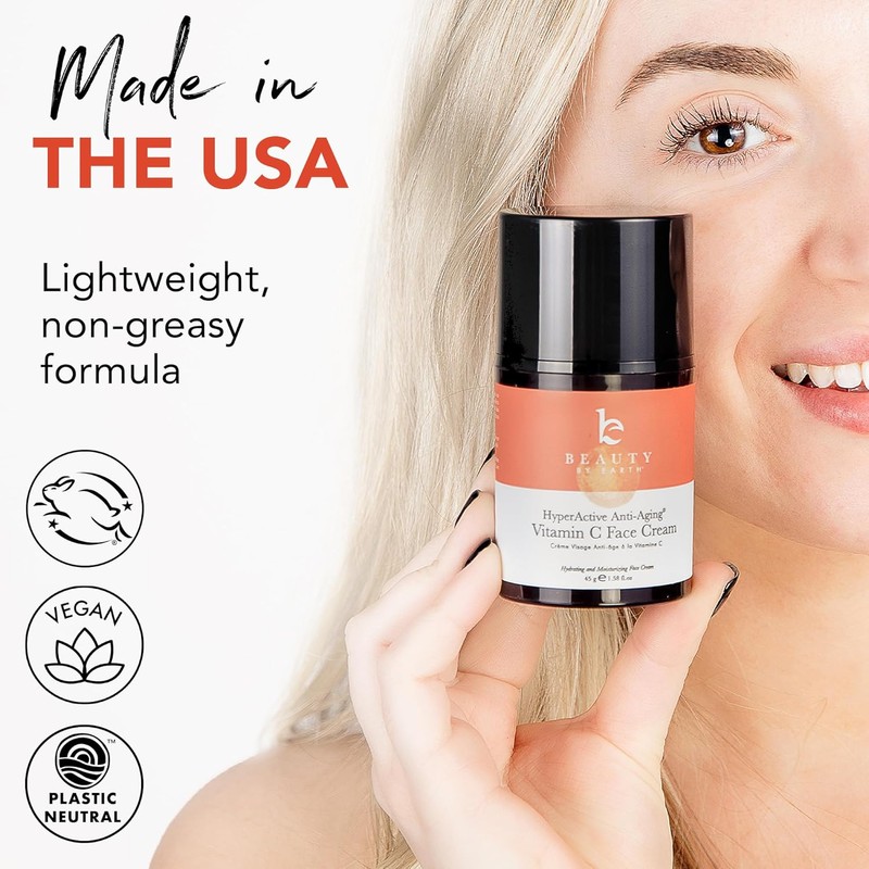 **Beauty by Earth Vitamin C Face Cream – Organic Brightening