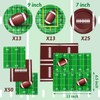 101Pcs Football Plates and Napkins-Football Party Supplies Serve 25, Football
