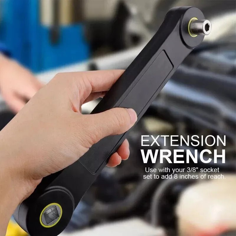 Juego De Llaves De Extensión Universales Combinada Con Llave Negro