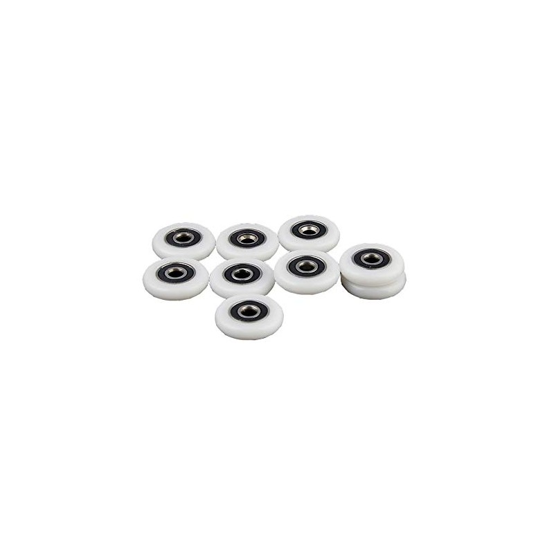 Door Rollers, 8pcs Shower Door Replacement Rollers Bathroom Glass Door