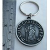 St Christopher Irish Pewter Metal Keyring Gift Boxed