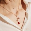 MignonandMignon Rose Pendant Necklace in Gold Rose Gold Silver Beauty